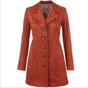 Cabi NWT Faux suede coat